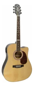 Violão Eletroacústica Giannini Performance GF-1D CEQ Spruce Para Destros Natural Madeira Técnica Verniz Brilhante É Bom