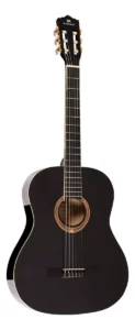 Violão clássico Michael Go Play VM15NY para destros preta bordo brilhante É Bom