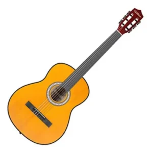 Violao Acustico De Nylon Iniciante Waldman 6 Cordas Cl-1 Am Cor Amarelo Material do diapasão Ébano Orientação da mão Destro É Bom