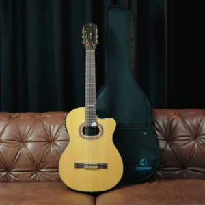 Kit Violão Strinberg Sc30c Cordas De Nylon Clássico Eletroacústico Afinador Embutido Natural Brilhante Bag E Palheta Groover É Bom