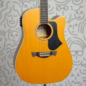 Violão Tagima Andes Folk Cordas De Aço Eletroacústico Afinador Embutido Teq-8 Natural Amber Satin Dreadnough Acabamento Fosco É Bom 