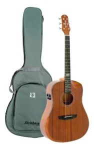Violão Strinberg Sd301hcr Black Plus Galaxy Mahogany Satin Cor Mahogany Satin (sc301hcr Mgs) Material Do Diapasão Indian Laurel Orientação Da Mão Destro É Bom 