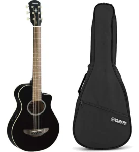 Violão Elétrico Yamaha Apxt2 3/4 Preto Aço Cutway Com Bag É Bom