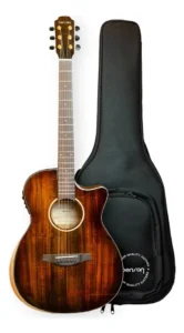 Violão Tampo Koa Maciço Fishman + Bag Benson Exf900 Regulado É Bom