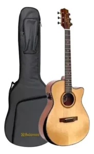 Violão Waldman Sólido Grand Auditorium Gcex-1841 C/ Bag Cor Natural Material Do Diapasão Purple Wood Orientação Da Mão Destro É Bom